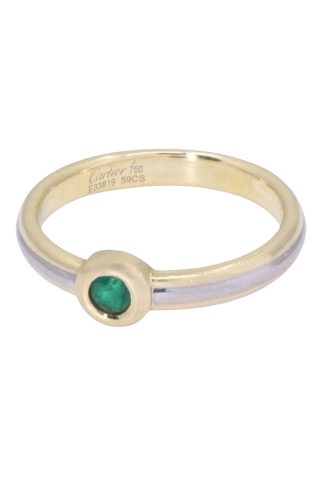 BAGUE CARTIER "TRINITY" ÉMERAUDE 58 Facettes 095401