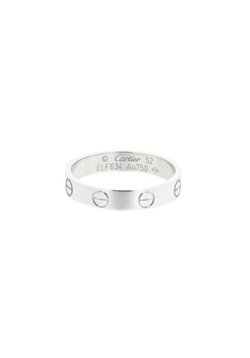 Ring CARTIER Love 750/1000 witgouden trouwring