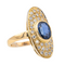 Bague 48 Bague Pompadour en or jaune 18 carats au saphir et diamants 58 Facettes 4002855CN
