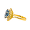 Bague 56 Bague Pompadour en or jaune avec topaze et diamants 58 Facettes 4007997CN