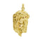 Pendentif Pendentif visage du Christ en or jaune 18 ct avec rubis et diamants 58 Facettes 40105