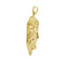 Pendentif Pendentif visage du Christ en or jaune 18 ct avec rubis et diamants 58 Facettes 40105