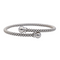 Bracelet Bracelet jonc souple en or blanc 18 carats 58 Facettes 4013367CN