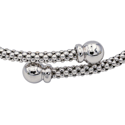 Bracelet Bracelet jonc souple en or blanc 18 carats 58 Facettes 4013367CN