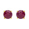 Boucles d'oreilles Boucles d'oreilles puces en or jaune 18 carats et rubis 58 Facettes 4021228RV