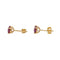 Boucles d'oreilles Boucles d'oreilles puces en or jaune 18 carats et rubis 58 Facettes 4021228RV