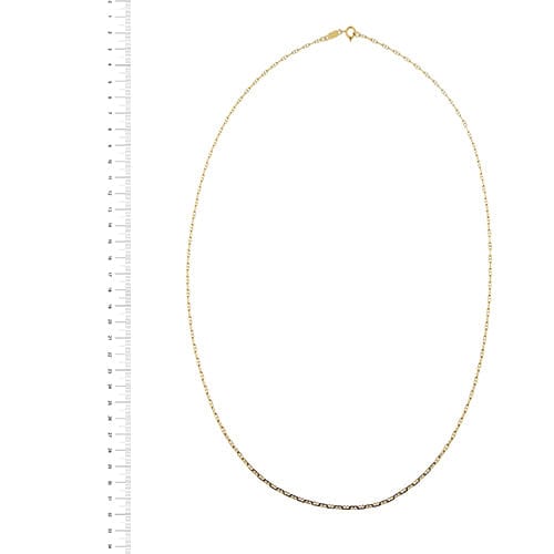 Collier Chini - Collier maille forçat à traversins en or jaune 18 ct 58 Facettes 40238