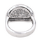 Bague 58 Bague pavée en or blanc 18 carats et diamants taille brillant 58 Facettes 4031098RV