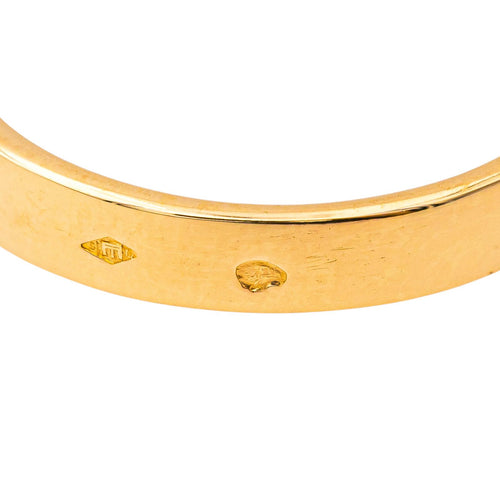 Bague 56 Bague demi-alliance en or jaune sertie de diamants 58 Facettes 4033198CN