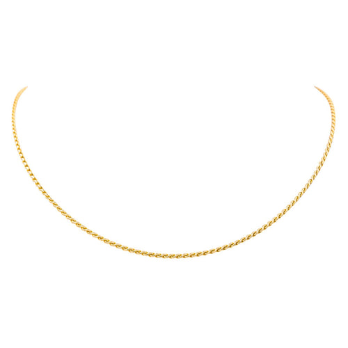 Collier Collier chaîne en or jaune 18 carats, maille infini 58 Facettes 4033212CN