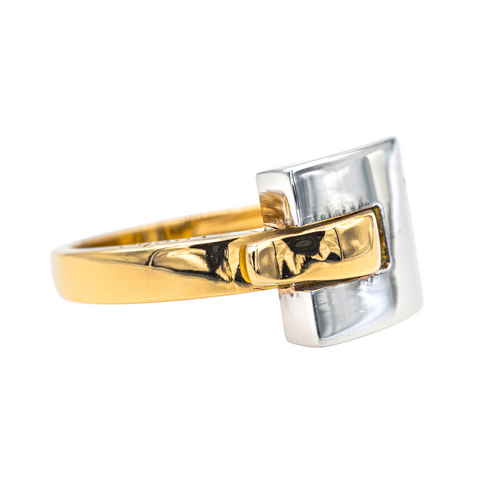 Bague 53 Guy Laroche - Bague en or jaune et or blanc 18 carats 58 Facettes 4036612CN