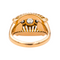 Bague 56 Bague en or rose 18 carats et platine sertie de diamants 58 Facettes 4049092CN