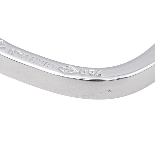 Bague 45 Dinh Van - Bague alliance carrée en or blanc 18 carats 58 Facettes 4061239CN