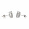 Boucles d'oreilles Boucles d’oreilles puces en or blanc 18 carats et diamants 58 Facettes 4061321CN