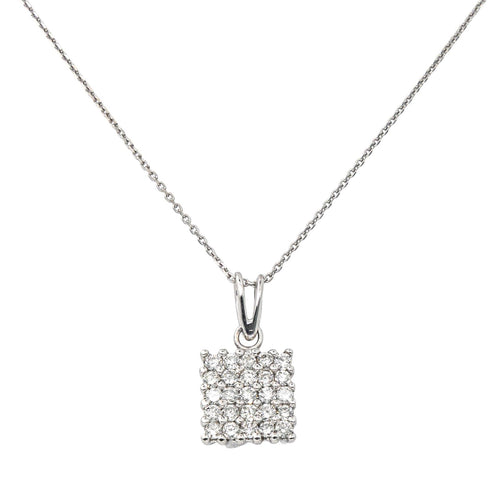 Collier Collier pendentif - Diamants en or blanc 18 carats 58 Facettes 4061322CN