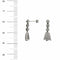 Boucles d'oreilles Boucles d’oreilles pendantes en or blanc 18 ct avec diamants 58 Facettes 40631