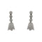 Boucles d'oreilles Boucles d’oreilles pendantes en or blanc 18 ct avec diamants 58 Facettes 40631