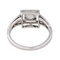 Bague 55 Bague en or blanc 18 carats sertie de diamants 58 Facettes 4084164CN