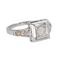 Bague 55 Bague en or blanc 18 carats sertie de diamants 58 Facettes 4084164CN