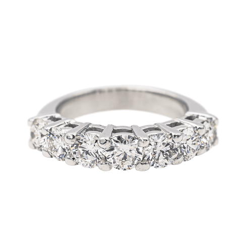 Bague 50 Alliance demi-tour - Bague en or blanc 18 carats et diamants 58 Facettes 4086045CN