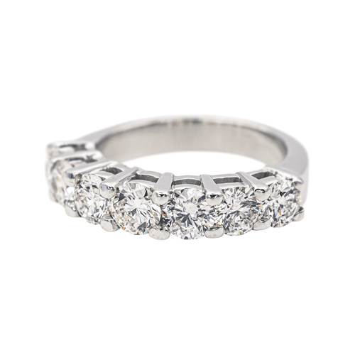 Bague 50 Alliance demi-tour - Bague en or blanc 18 carats et diamants 58 Facettes 4086045CN