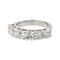 Bague 50 Alliance demi-tour - Bague en or blanc 18 carats et diamants 58 Facettes 4086045CN