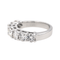 Bague 50 Alliance demi-tour - Bague en or blanc 18 carats et diamants 58 Facettes 4086045CN