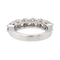 Bague 50 Alliance demi-tour - Bague en or blanc 18 carats et diamants 58 Facettes 4086045CN