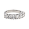 Bague 50 Alliance demi-tour - Bague en or blanc 18 carats et diamants 58 Facettes 4086045CN