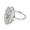 Bague 55 Bague marquise en or blanc 18 carats et platine, diamants 58 Facettes 4097114CN