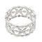 Bague 54 Mauboussin - Bague bandeau à motif floral en or blanc 58 Facettes 4098642RV