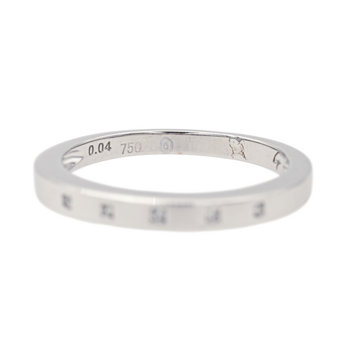 Bague 54 Alliance - Bague en or blanc 18 carats et diamants 58 Facettes 4098646RV