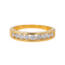 Bague 54 Bague demi-alliance en or jaune 18 carats et diamants 58 Facettes 4098652RV