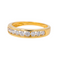 Bague 54 Bague demi-alliance en or jaune 18 carats et diamants 58 Facettes 4098652RV