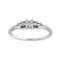 Bague 54 Bague solitaire en or blanc 18 carats et diamants 58 Facettes 4098665RV