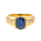 Bague 54 Bague en or jaune 18 carats au saphir et diamants 58 Facettes 4099642CN