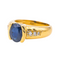 Bague 54 Bague en or jaune 18 carats au saphir et diamants 58 Facettes 4099642CN