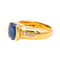 Bague 54 Bague en or jaune 18 carats au saphir et diamants 58 Facettes 4099642CN