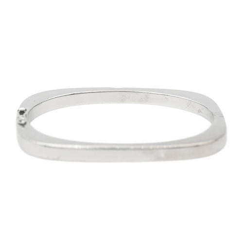 Bracelet Bracelet jonc en or blanc 18 carats avec diamant taille brillant 58 Facettes 4125740RV