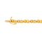 Bracelet Bracelet motifs cœur en or jaune 18 carats et diamants 58 Facettes 4137659CN