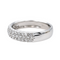 Bague 53 Bague demi-alliance en or blanc 18 carats et diamants 58 Facettes 4144058RV