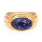 Bague 55 Bague en or jaune 18 carats sertie d’un lapis-lazuli cabochon 58 Facettes 4148027RV