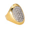 Bague 57.5 Bague en or jaune et blanc 18 carats sertie de diamants 58 Facettes 4148028RV