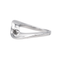 Bague 51 Bague solitaire en or blanc 18 carats avec diamant ovale 58 Facettes 4151685RV