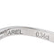 Bague 51 Bague solitaire en or blanc 18 carats avec diamant ovale 58 Facettes 4151685RV