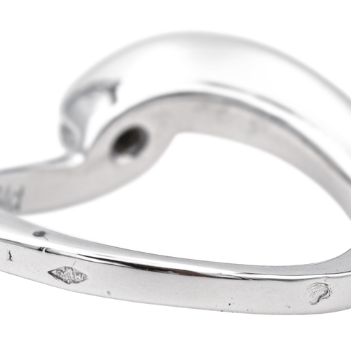 Bague 51 Bague solitaire en or blanc 18 carats avec diamant ovale 58 Facettes 4151685RV