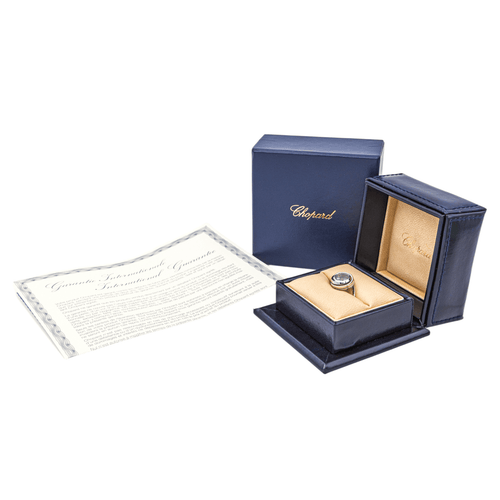 Bague 55 Chopard Happy Emotion - Bague en or blanc avec diamants 58 Facettes 4152529RV