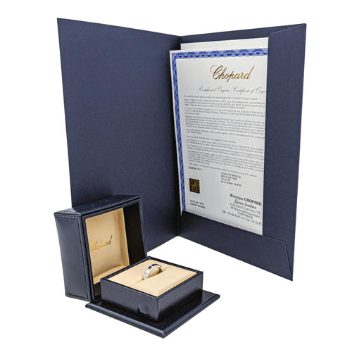 Bague 54 Chopard Ice Cube - Bague en or blanc 58 Facettes 4166988RV