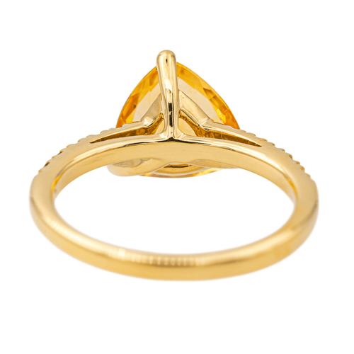 Bague 53 Bague en or jaune 18 carats citrine et grenats 58 Facettes 4167003RV