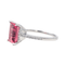 Bague 54 Bague en or blanc 18 carats avec tourmaline rose et diamants 58 Facettes 4167005RV